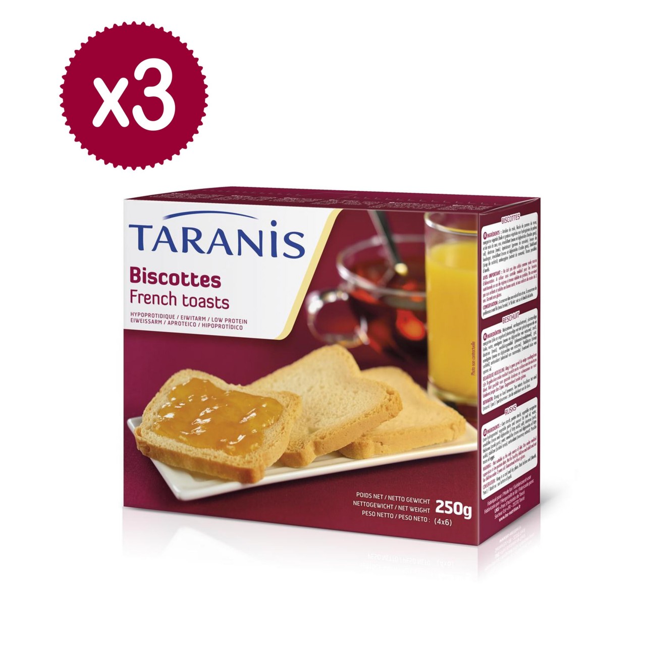 Taranis French Toasts 3 x 250g